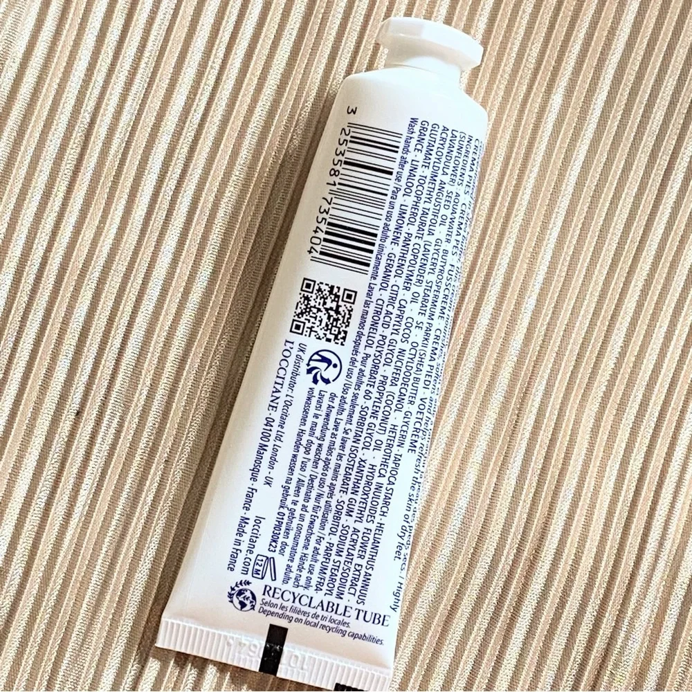 L'Occitane Foot Cream 30ml travel size